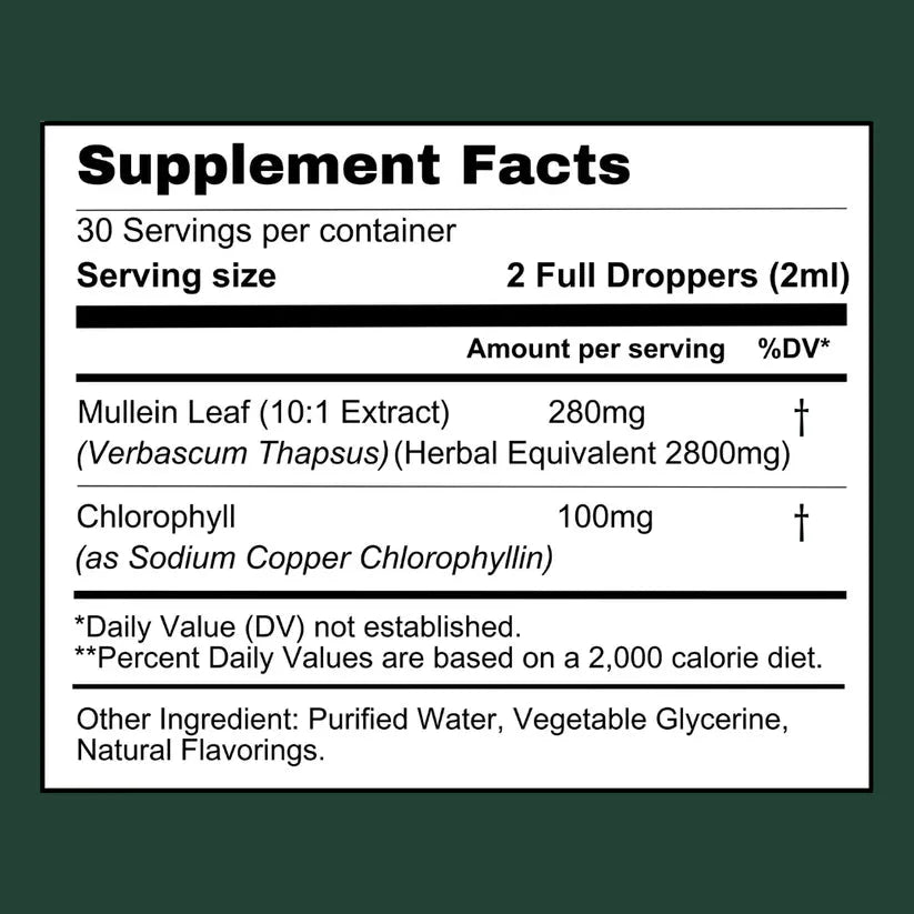 Mullein Extract – Lung Drops