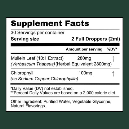 Mullein Extract – Lung Drops